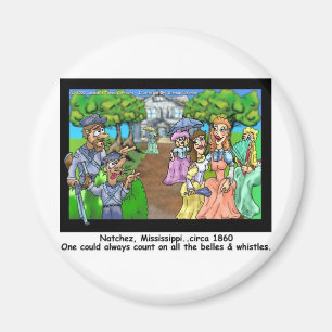 Aimant Natchez, MS 1865 Dons Amusants Tee - shirts et Obj