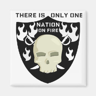 Aimant NATION SUR LE FEU - IL Y A SEULEMENT D'UN là est