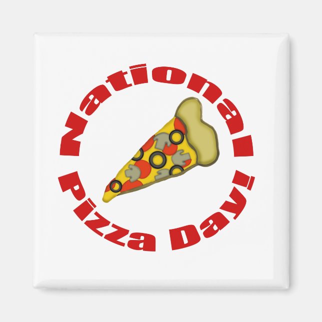 Aimant National Pizza Day! (Devant)
