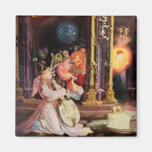 AIMANT NATIVITÉ AVEC ANGELS - MAGIE DE NOËL