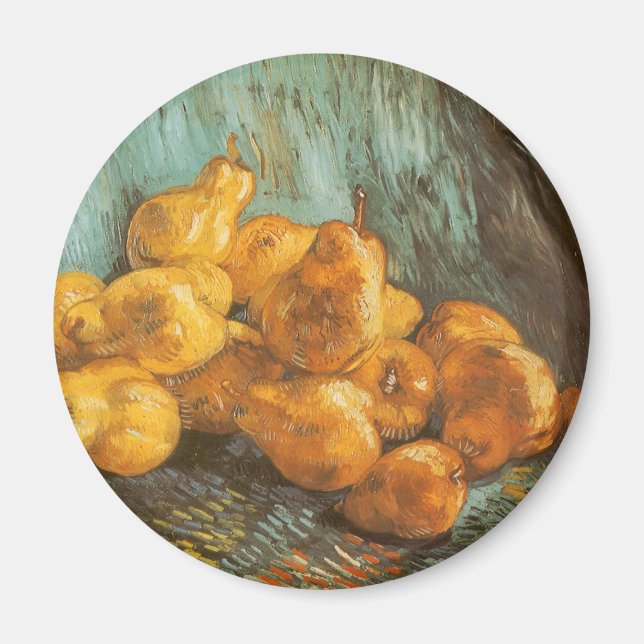 Aimant Nature morte avec des poires de coing par Vincent  (Devant)