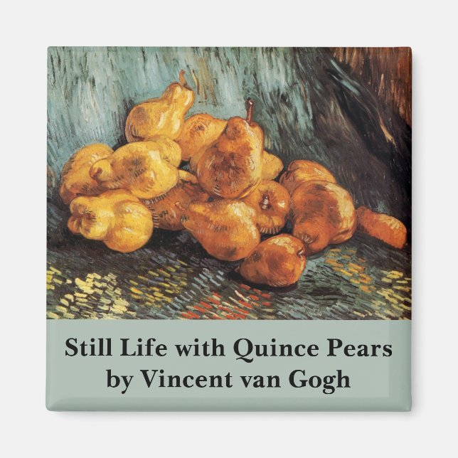 Aimant Nature morte avec des poires de coings par Vincent (Devant)