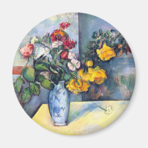 Aimant Nature morte Fleurs dans un vase de Paul Cezanne