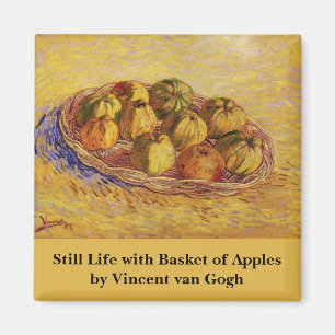 Aimant Nature morte, panier de pommes de Vincent van Gogh
