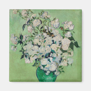 Aimant Nature morte Roses dans un vase par Vincent van Go