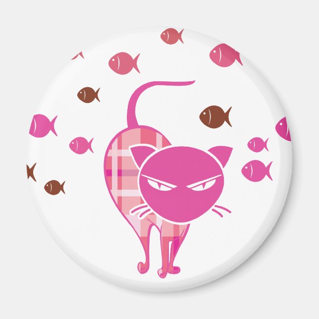 Aimant Naughty Cat (Devant)