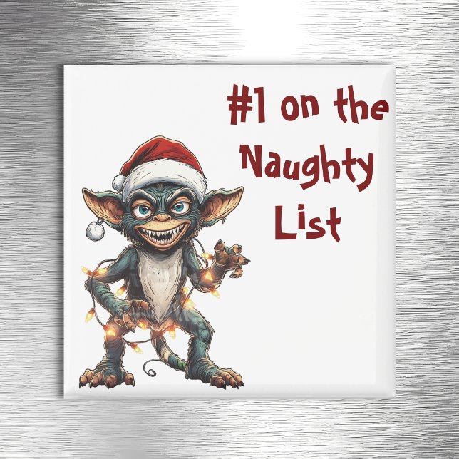 Aimant Naughty List Gremlin (Créateur téléchargé)