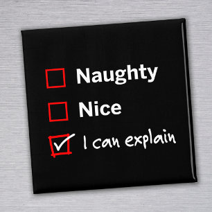 Aimant Naughty Nice - Je Peux Expliquer