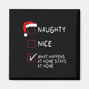 Aimant Naughty Nice Liste Ce Qui Se Passe À La Maison Hom
