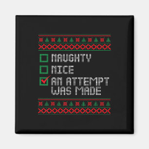 Aimant Naughty Ou Nice Drôle Une Tentative A Été Faite Ch