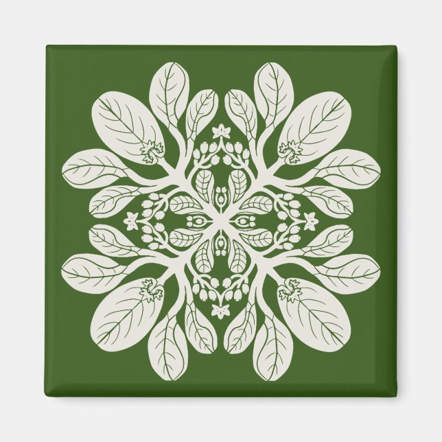 Aimant Naupaka de la courtepointe hawaïenne (Devant)