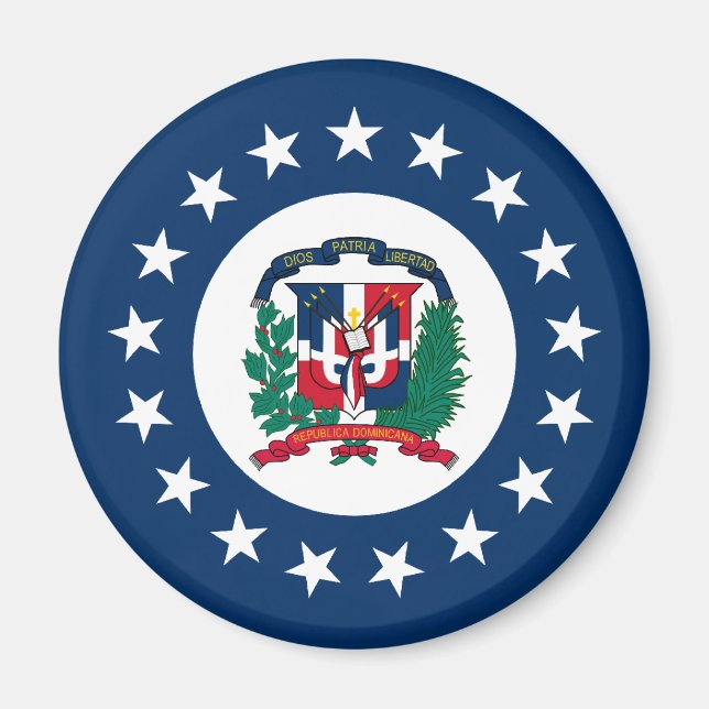 Aimant Naval Jack De La République Dominicaine, Républiqu (Devant)