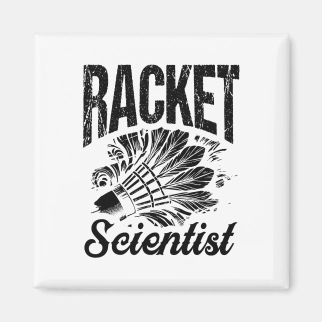 Aimant Navette Badminton Coach Racket (Devant)