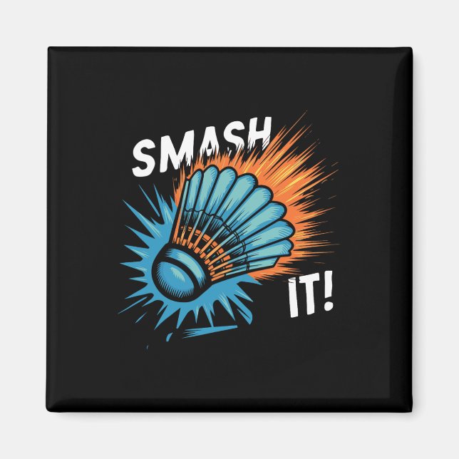 Aimant Navette Badminton Match (Devant)