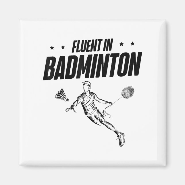 Aimant Navette du joueur de badminton (Devant)