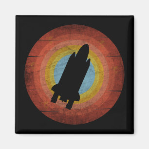 AIMANT NAVETTE SPATIALE VINTAGE RÉTRO