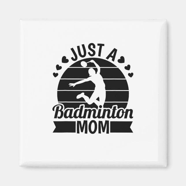 Aimant Navette - Team Racket Just A Badminto (Devant)