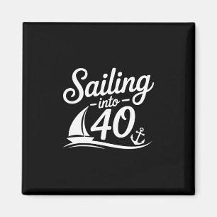 Aimant Naviguer dans 40 ans de croisière d'anniversaire n