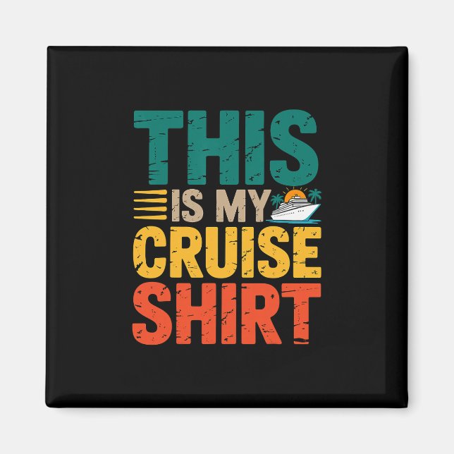 Aimant Navire de croisière C'est ma croisière  (Devant)