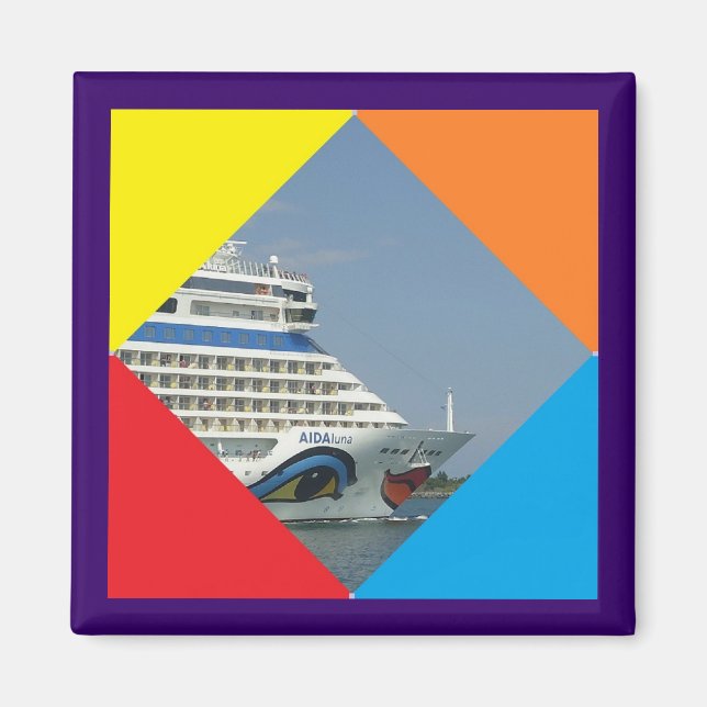 Aimant Navire souriant (Devant)