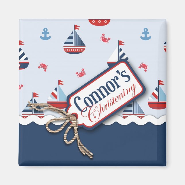 Aimant Navires Ahoy ! Connecteur magnétique carré 2 (Devant)