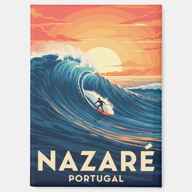 Aimant Nazare Portugal Surf (Recto)