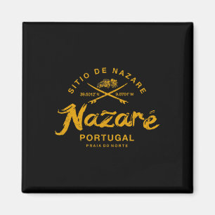 Aimant Nazare Portugal Surf Vintage Rétro 