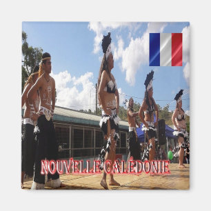 Aimant NC - Nouvelle-Calédonie - Danseurs Mélanésiens