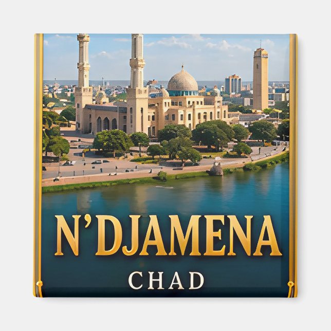 Aimant N'Djamena Chari et Horizons du désert (Devant)