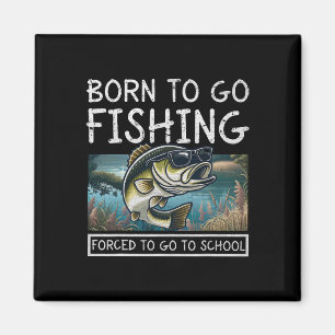 Aimant Né À Poisson Obligé D'Aller À L'École Pêche Drôle