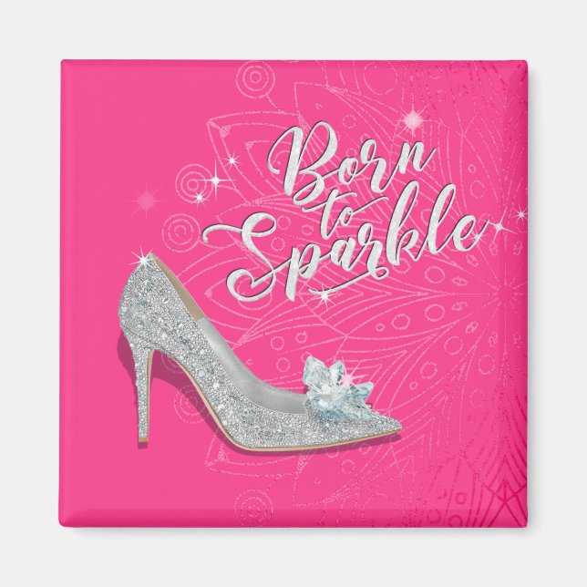 Aimant Né à Sparkle Cendrillon Chaussure Parties scintill (Devant)