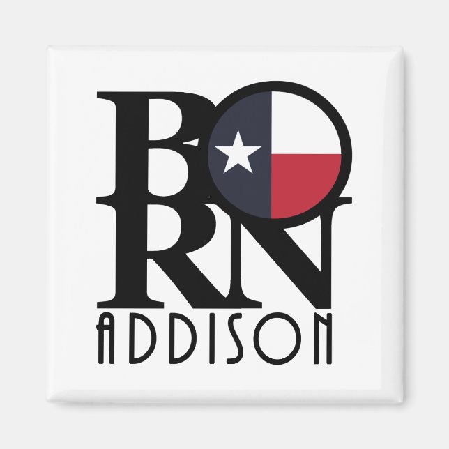 Aimant NÉ Addison Texas (Devant)