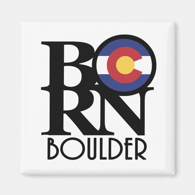 Aimant NÉ Boulder Colorado (Devant)