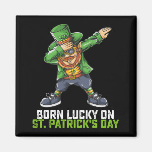 Aimant Né Chanceux Le Jour De La Saint-Patrick Dabbing An