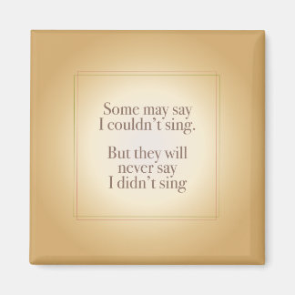 Aimant Ne dis jamais que je n'ai pas chanté