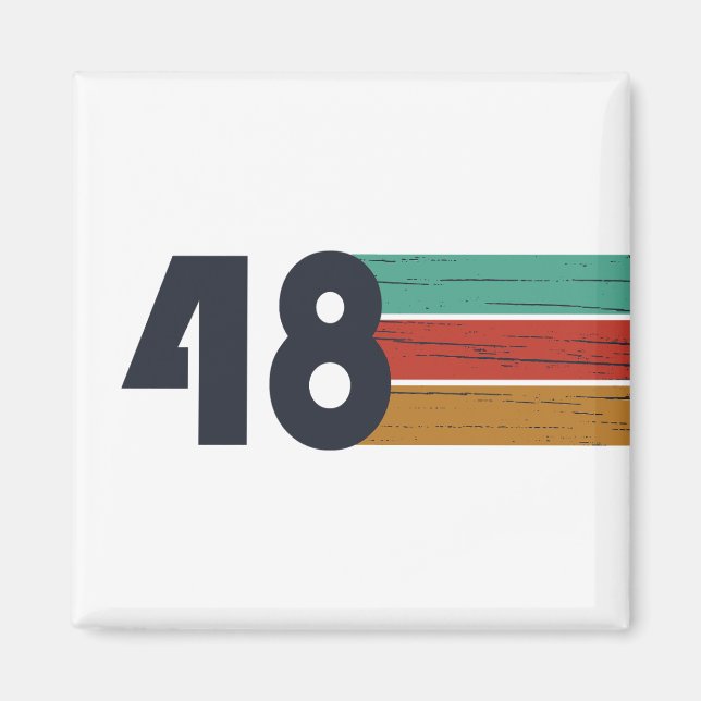 Aimant Né en 1948 anniversaire vintage (Devant)