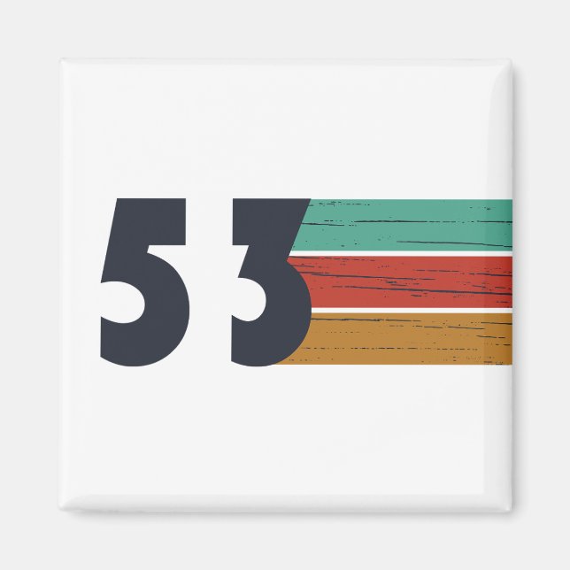 Aimant né en 1953 anniversaire vintage (Devant)