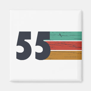 Aimant Né en 1955 vintage 70e anniversaire cadeau