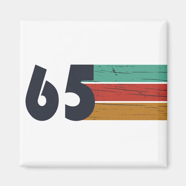 Aimant Né en 1965 vintage 60e anniversaire cadeau (Devant)