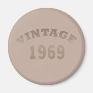 Aimant Né en 1969 élégant anniversaire vintage moderne