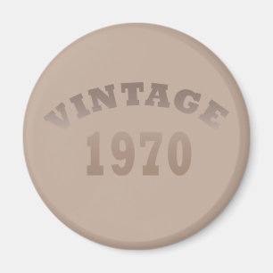 Aimant Né en 1970 élégant cadeau de fête d'anniversaire v