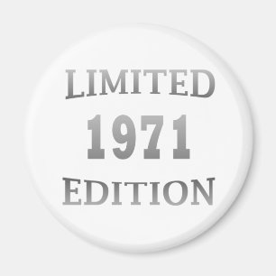 Aimant Né en 1971 élégant cadeau de fête d'anniversaire m