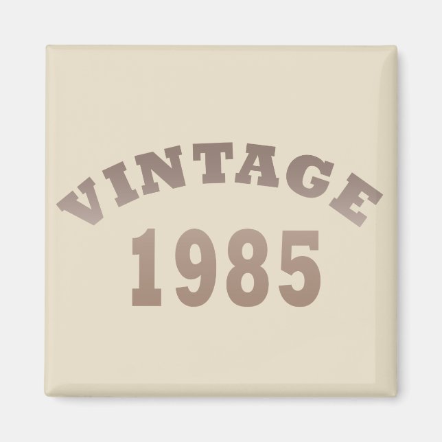 Aimant né en 1985 vintage cadeau de 40e anniversaire (Devant)