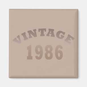 Aimant Né en 1986 élégant cadeau d'anniversaire moderne v