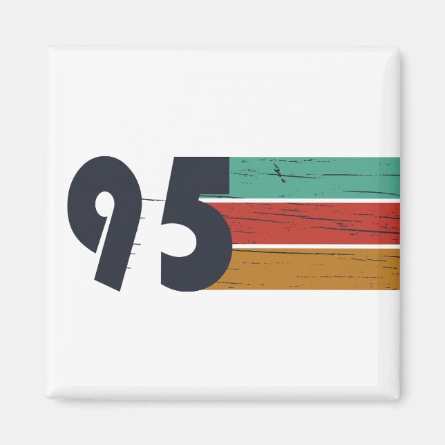 Aimant Né en 1995 vintage 30e anniversaire cadeau (Devant)