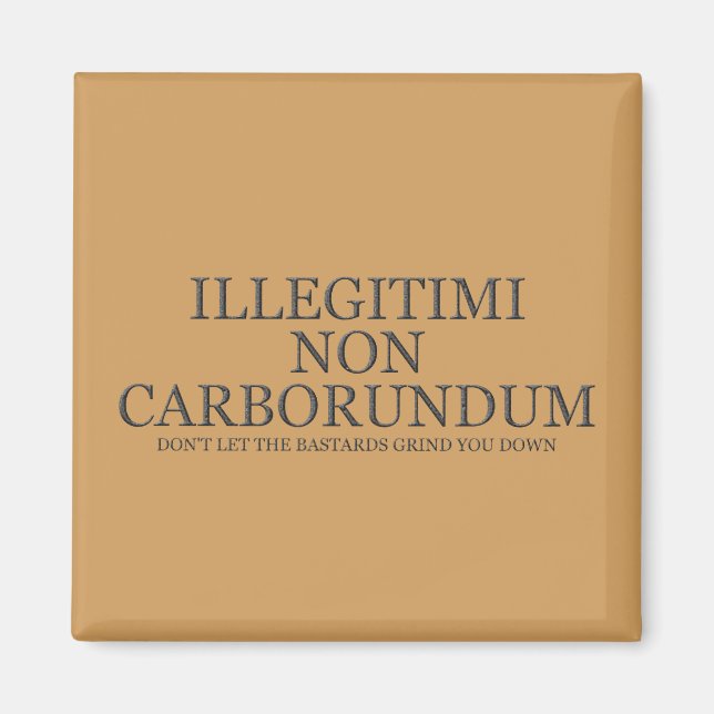 Aimant Ne laissez pas les bâtards vous dénigrer - Sombre (Devant)