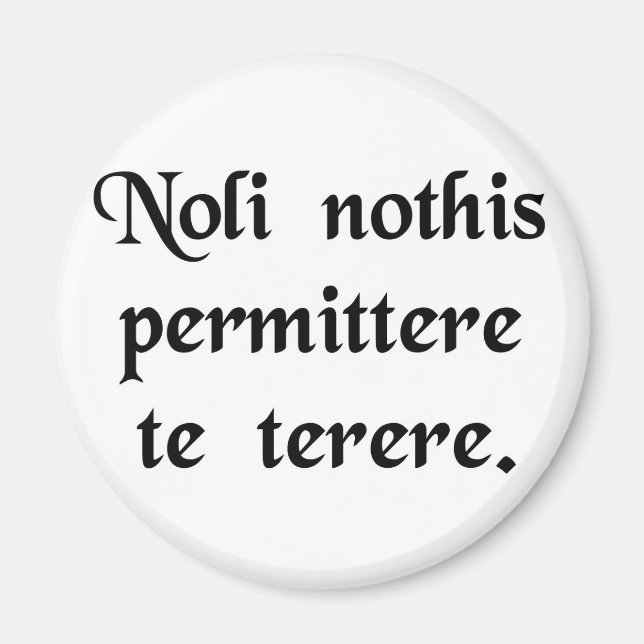 Aimant Ne laissez pas les salauds vous descendre (Devant)