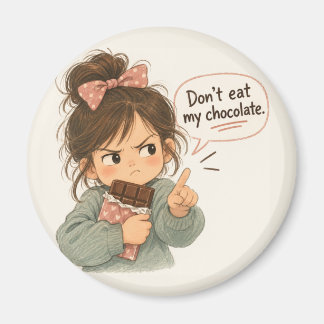 Aimant Ne mange pas mon chocolat