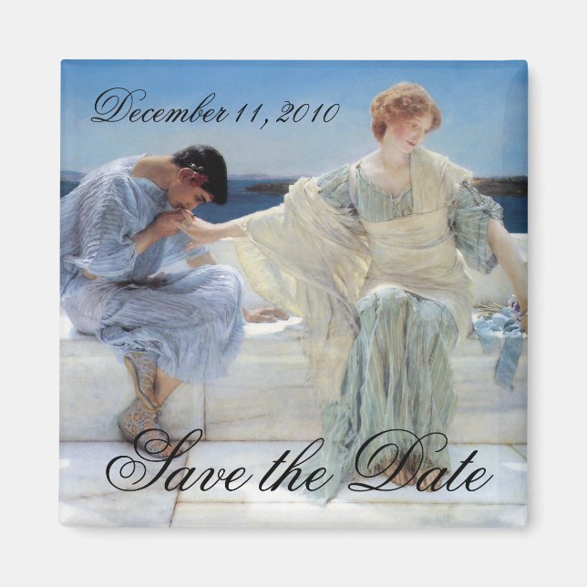 Aimant Ne me demandez plus, Alma Tadema, Sauvegarder la d (Devant)