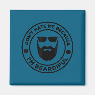 Aimant Ne me déteste pas parce que je suis barbu, amateur